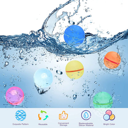 Internetic™ Reusable Water Balloons (12 pcs)